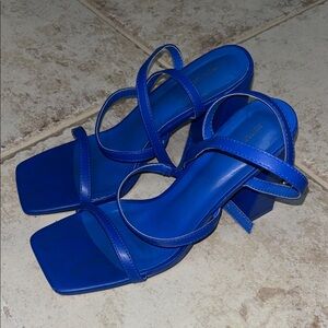 Blue Strappy Heels
